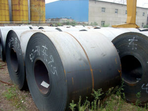 Field with sheet metal coils